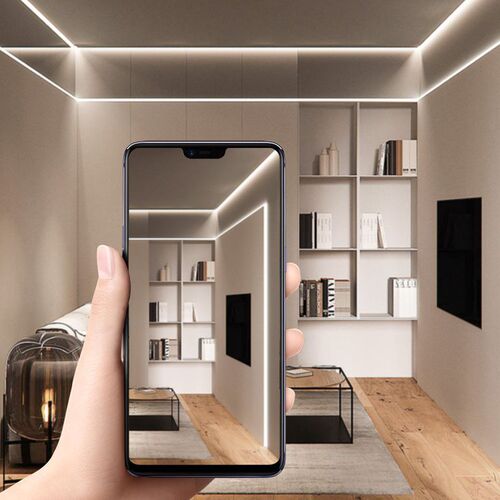 LED Strip Light for Ceiling, 24V Low Voltage, SMT Self-Adhesive, Linear COB Strips for Living Room Suspension