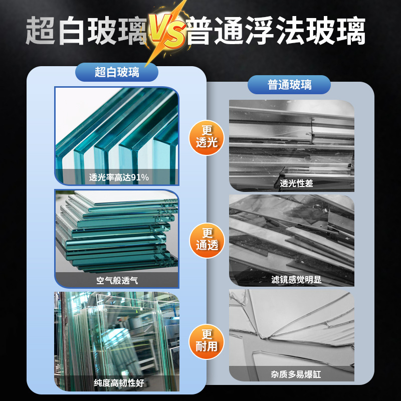 金晶超白玻璃鱼缸家用客厅专业造景大型溪流缸裸缸小型生态乌龟缸|undefined