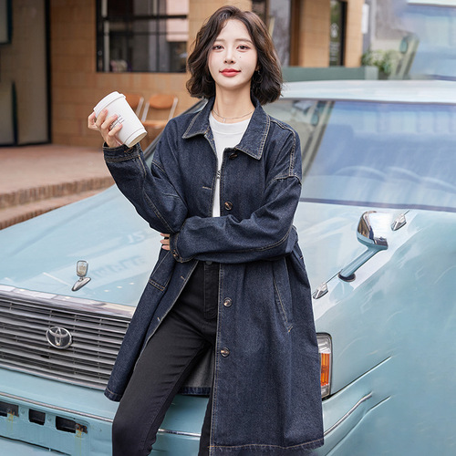 Women's Jeans Jacket 2025 Spring Autumn Plus Size Loose Elegant Mother Style Light Weight Early Autumn Top