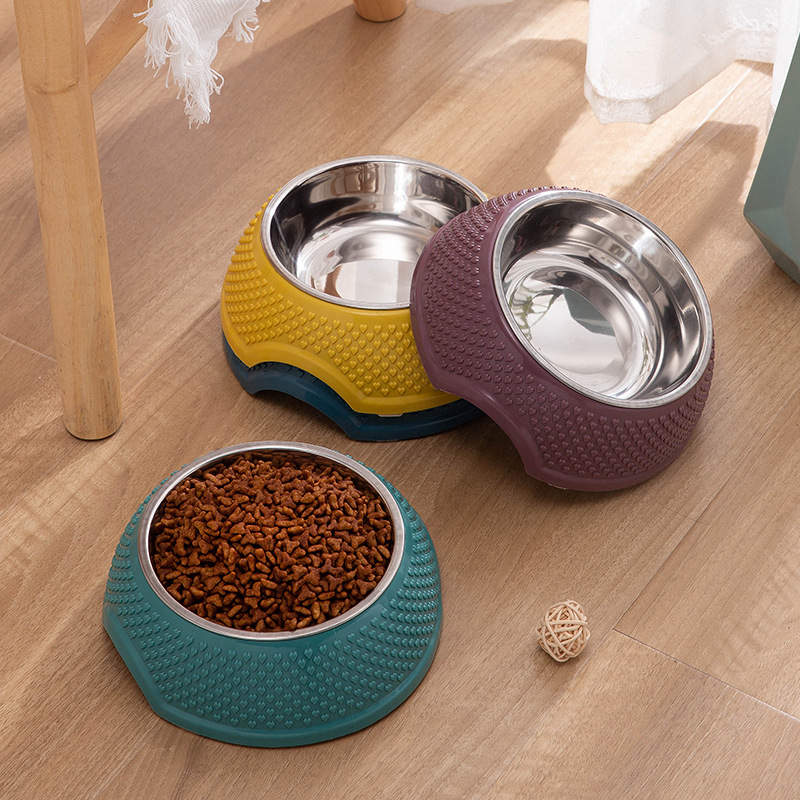 Inventario de comida para perros para mascotas tazón de acero inoxidable anti-derrapante antifolque tazón para perros tazón para gatos tazón para mascotas tazón para perros tazón de agua al por mayor