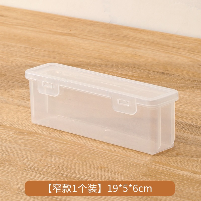 Caja de almacenamiento de lápiz de papelería transparente de gran capacidad caja de almacenamiento de plástico de plomo de color para niños caja de dibujo de lápiz