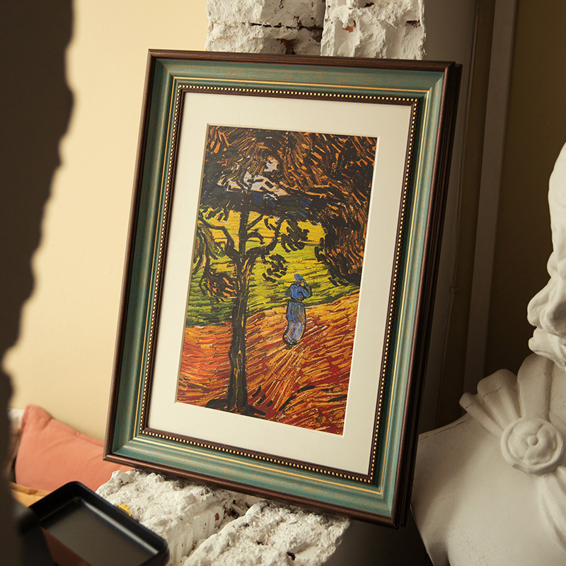 Home decoration frame mounted American retro frame 20 inch 16 inch 18 inch 4K8k sketch frame mounted photo frame