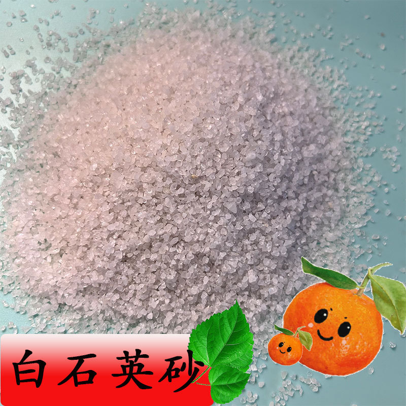 White Quartz Sand for Swimming Pool Filtration, Sandblasting, Rust Removal, Real Stone Paint Filler, Children's Entertainment, Trash Cans, Ashtrays, Quartz Sand