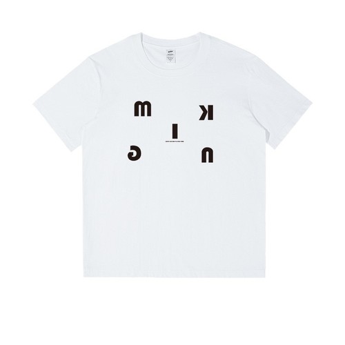 Hua Ben Men's Cotton T-Shirt Couple's Set, Slub Pure Cotton, Unique Non-Collision Style, Short Sleeve T-Shirt, Men's American Retro, Versatile Top for Summer