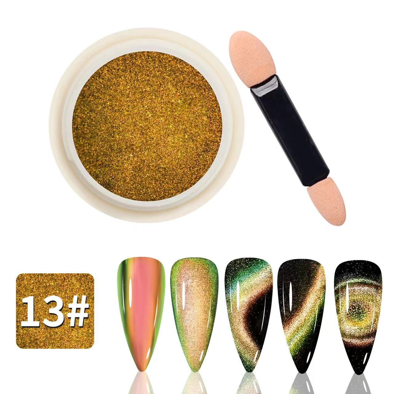 Polvo de ojo de gato 5D de alta calidad, polvo de ojo de gato de cristal, polvo de ojo de gato francés, polvo de absorción magnética súper fuerte.