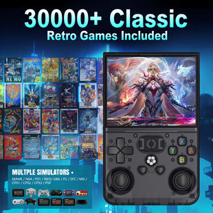 Cross-Border Exclusive R36Pro Retro Handheld Game Console 30000+ Games 4000Mah Portable Game Console