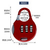 Mini practical gym dormitory cabinet luggage 3 -digit code hanging lock out of tourist locks, password lock