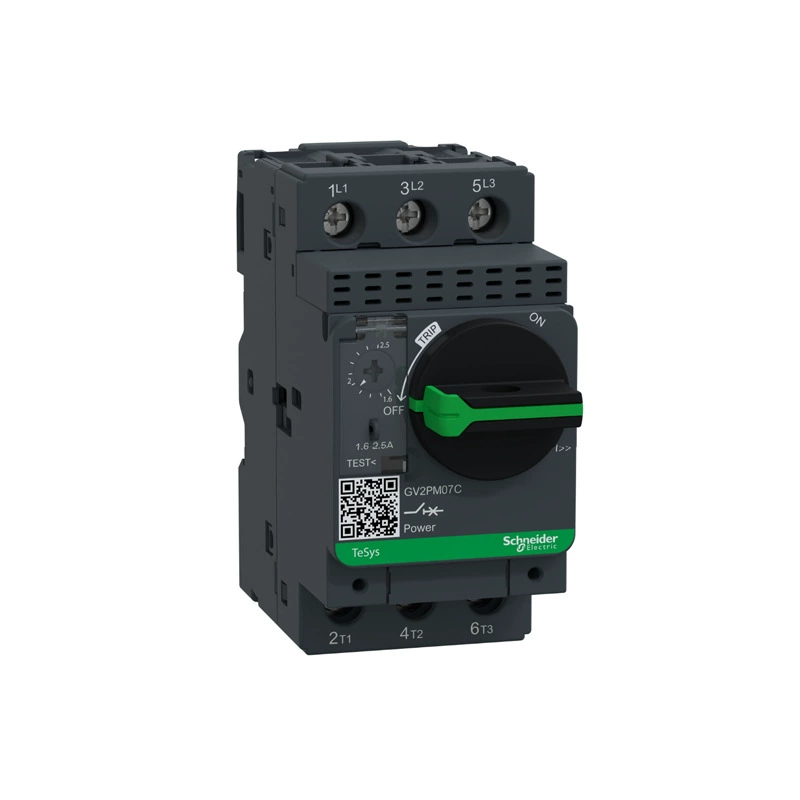 Электромеханический автоматический выключатель Schneider Electric GV2PM для мотора, тепловый и магнитный выключатель с рукояткой, защита мотора GV2PM07C