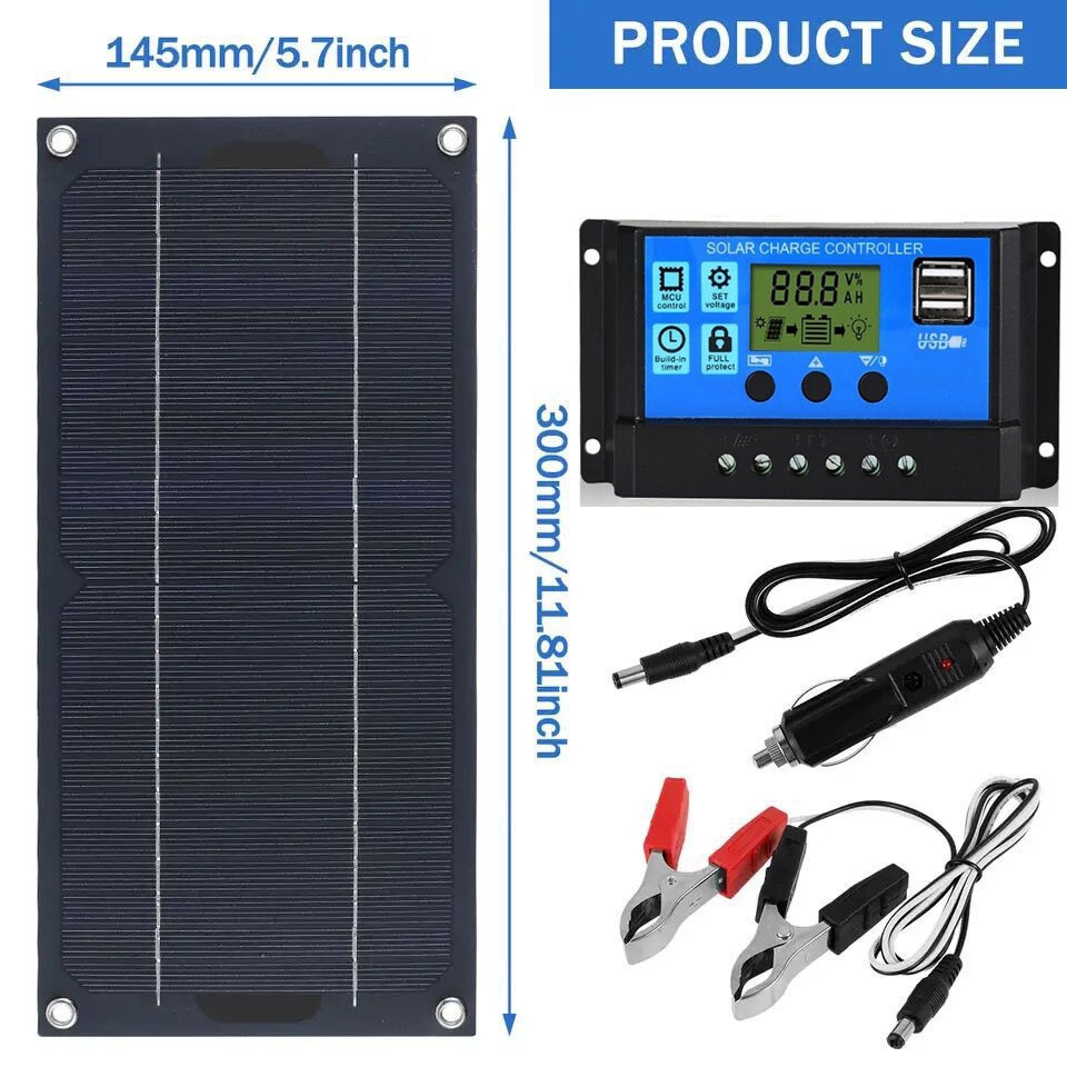 Transfronterizo venta caliente monocristalino conjunto de panel solar 600W controlador de cargador 100A para gran RV