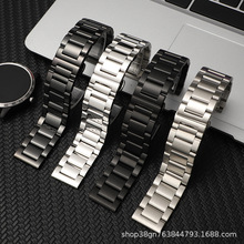适用苹果iwatchS10万密不锈钢表带applewatch8华为三星金属手表带