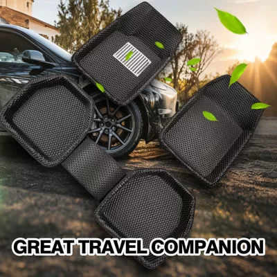 New cross-border car floor mats, universal, dirt-resistant, thickened, wear-resistant, non-slip, washable, wholesale for foreign trade (Universal Foot Pad) - black-universal