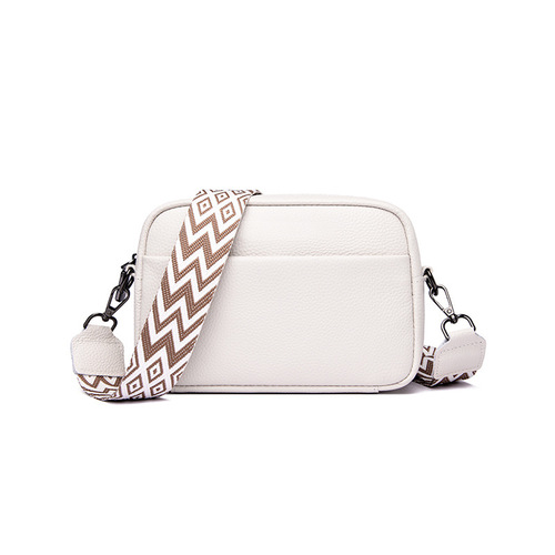 Cross-border genuine leather women's bags wholesale  new trendy and fashionable versatile shoulder crossbody bag first layer cowhide small square bag