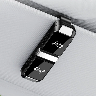 Face, In-Car Sun Visor Storage Car Glasses Clip/Bill Clip