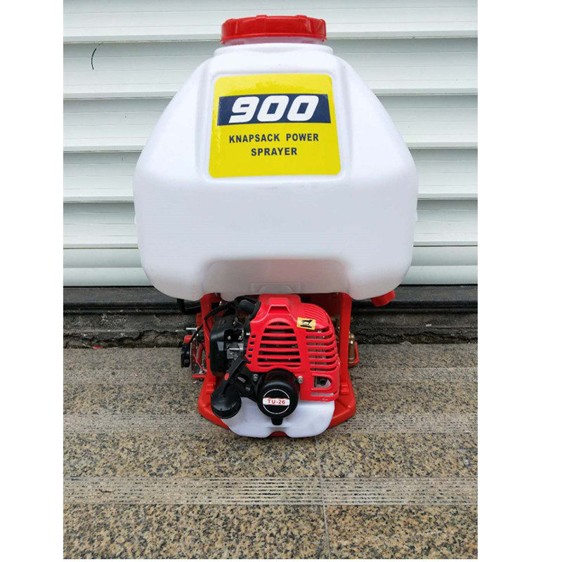 Gasolina de alta presión pulverizador de cuatro tiempos bomba de cobre pulverizador de arranque eléctrico tipo mochila pulverizador agrícola para árboles frutales de jardín