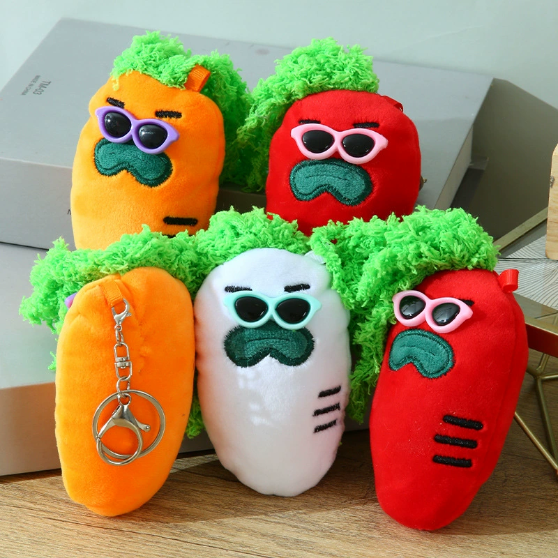 Симпатичные смайлики редька фруктовая кукла мультфильм овощная плюшевая игрушка морковная сумка кукла