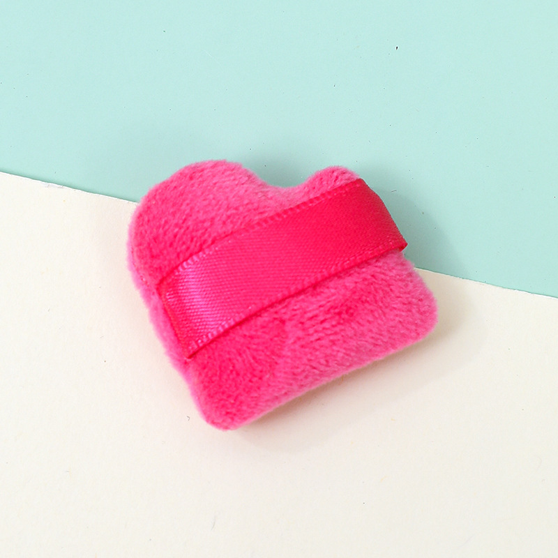 Personalizada inclinada polvo de dedo flocado suave polvo de polvo de polvo de maquillaje suave no comer polvo esponja cojín de pulgar