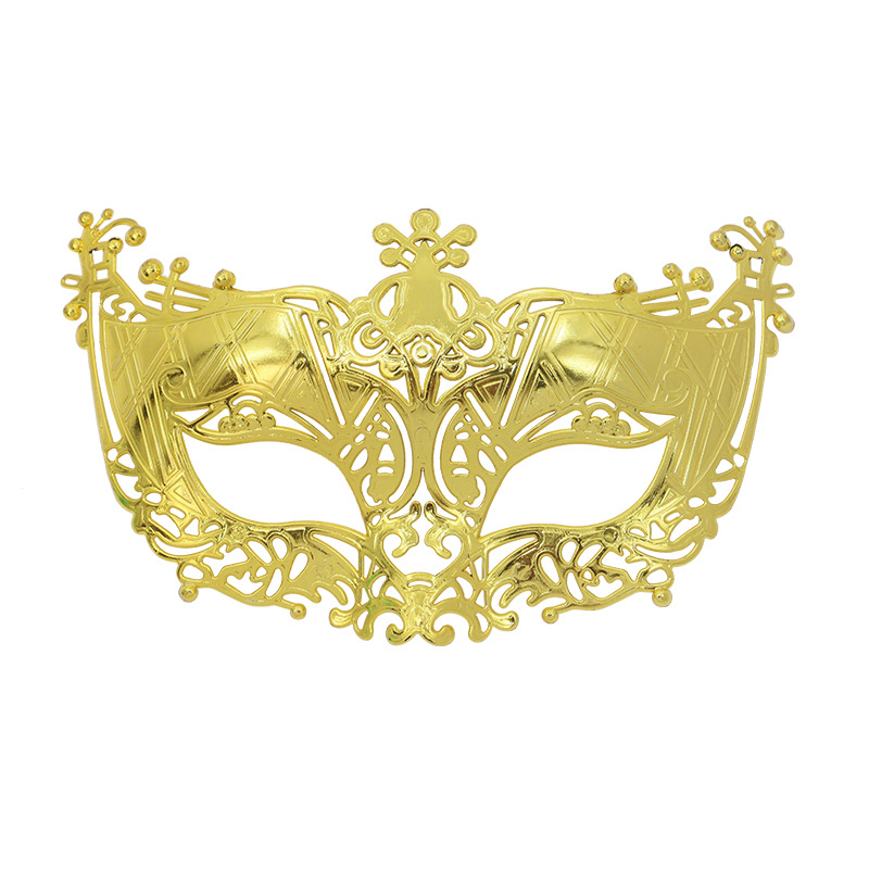 Venta caliente transfronteriza galvanoplastia calada Carnaval de Halloween multicolor de media cara Los hombres admiten máscara de fiesta máscara de bar