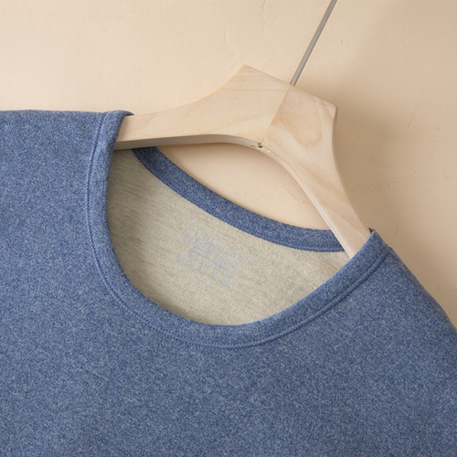 Autumn and winter men's thermal underwear thickened brushed bottoming shirt women's silk wool autumn coat long trousers suit men's wholesale