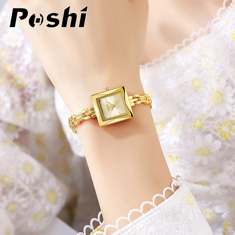 POSHI, lujo ligero, elegante reloj para mujer, reloj de cuarzo de moda, comercio exterior transfronterizo, punto Douyin, una generación