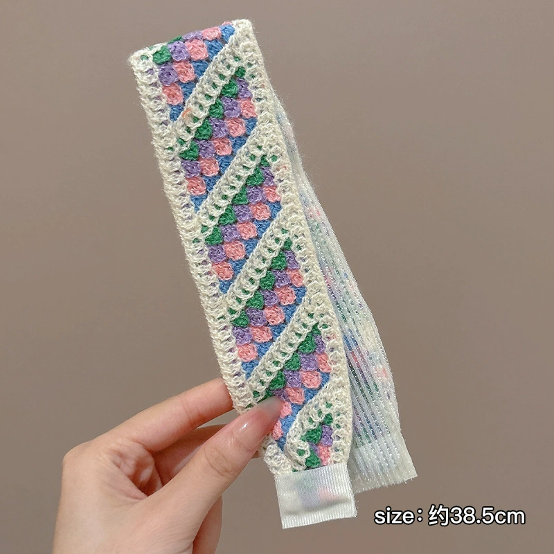 Вязаный детский ободок на запах Velcro?
