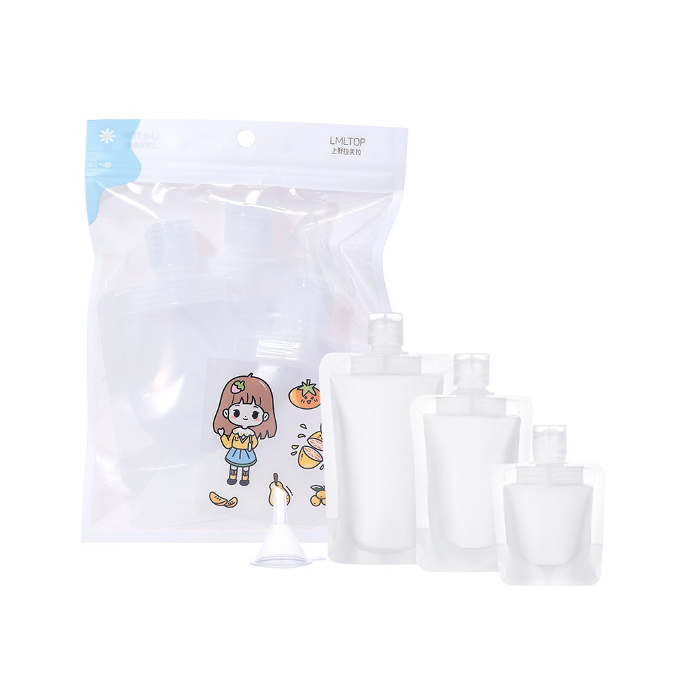 Bolsa de embalaje creativa bolsa de embalaje cosmético líquido viaje portátil Gel de ducha loción botella de embalaje bolsa suave