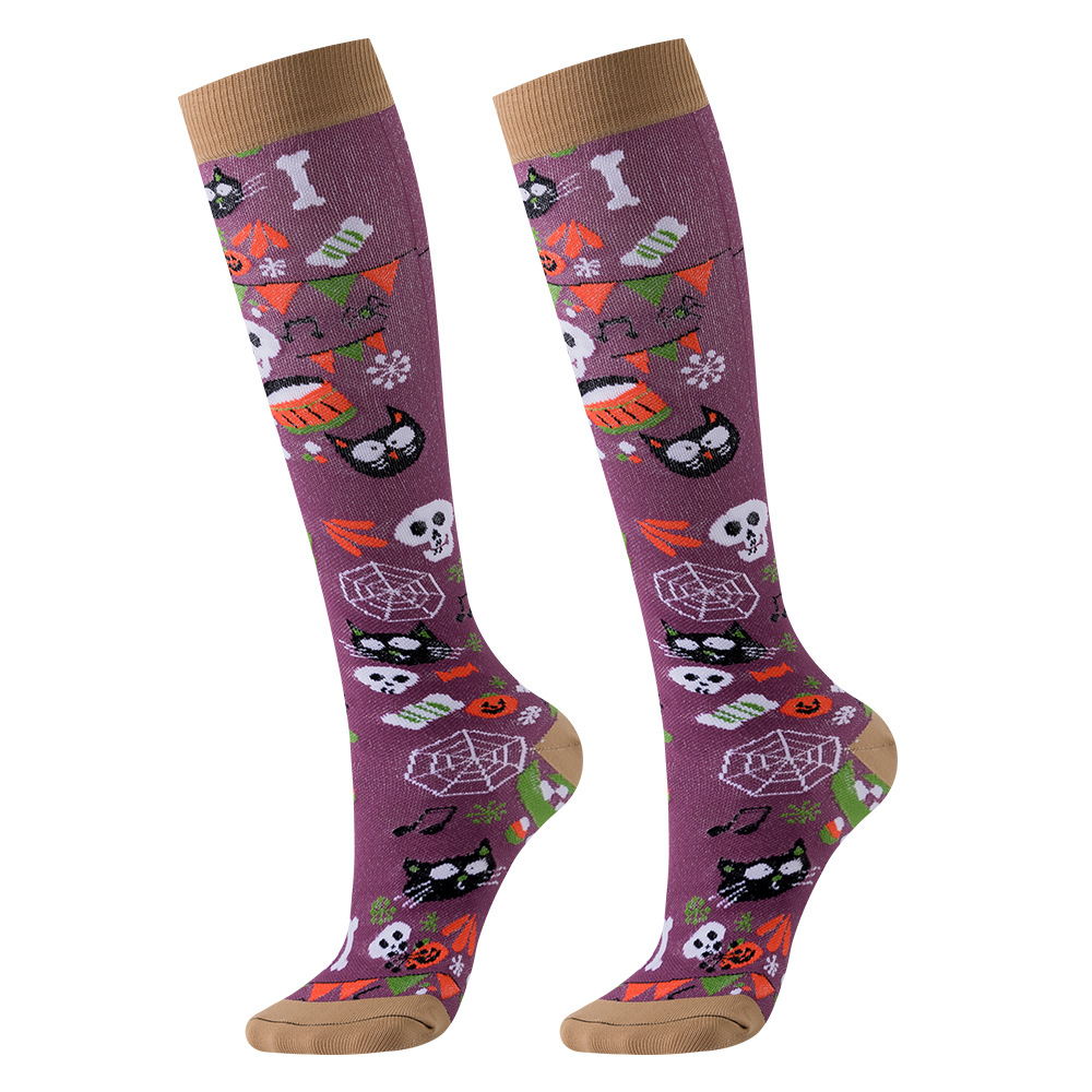 Calcetines de compresión de Halloween