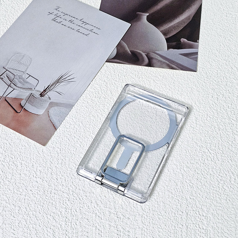 Apple Magsafe 磁気カードホルダーブラケット携帯電話銀行カードホルダーイン女性透明 Apple 磁気カードホルダーに適しています|undefined