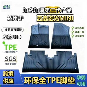 Wuling Hongguang Mini Special-Purpose Raw Material Tpe Car Floor Mats, Full Coverage, Cross-Border Shipping