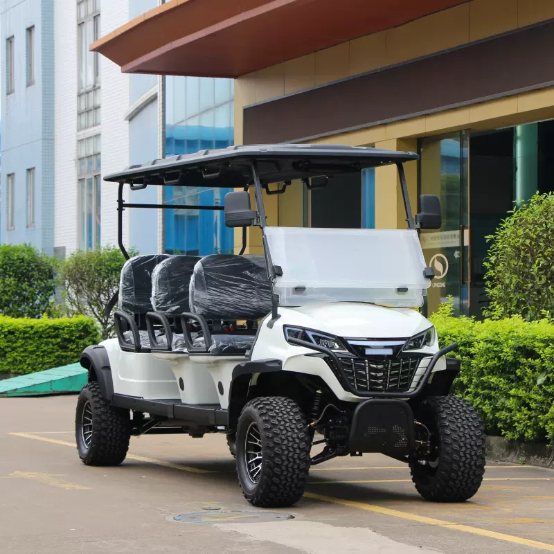 电动高尔夫球车朗晴景区游览车低速球车正向六座车观光车