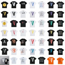 大V潮牌反光烟雾天使FRIENDS陈冠希王一博潮高街VLONE大V短袖T恤