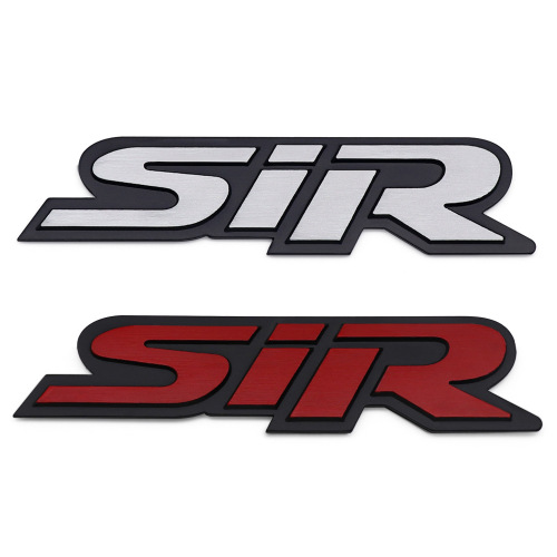 Suitable for Honda SPOONSPORT MODULO JSRACING unlimited MUGEN brushed aluminum alloy car stickers