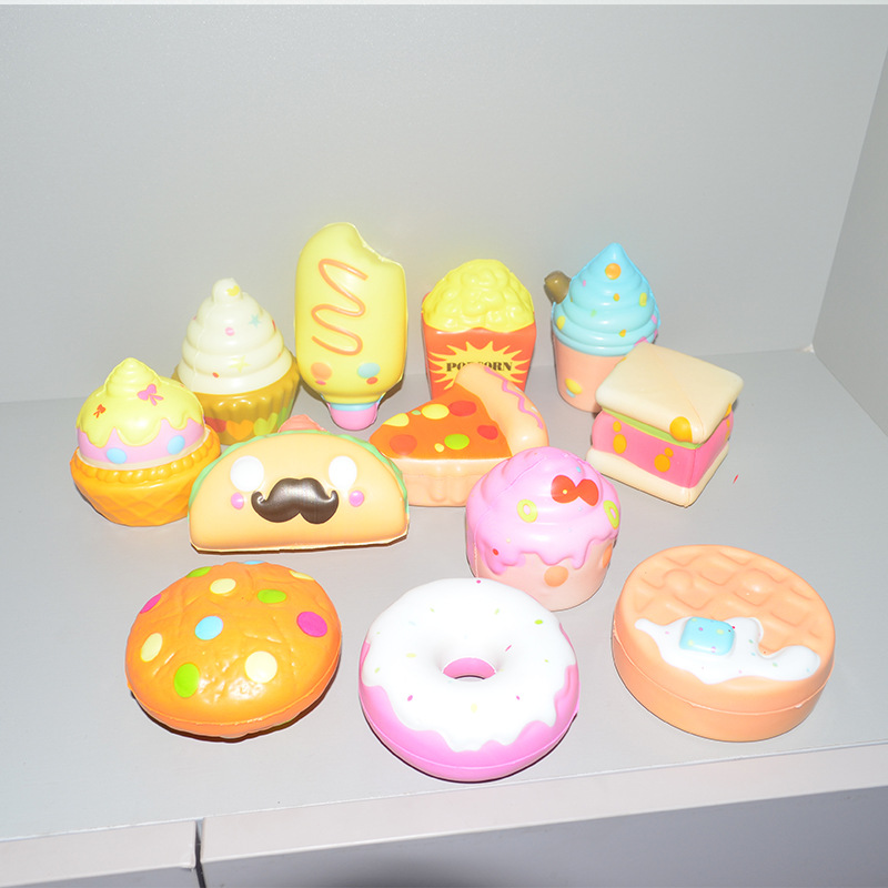 빵 버거 감자튀김 도넛 아이스크림