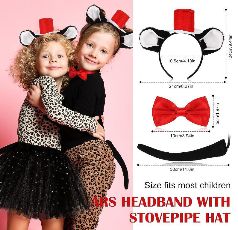 Forniture di Halloween, oggetti di scena per spettacoli in maschera, cappello da pirata, nastro rosso, cappello da pirata, grande cappello da capitano_voghion.com