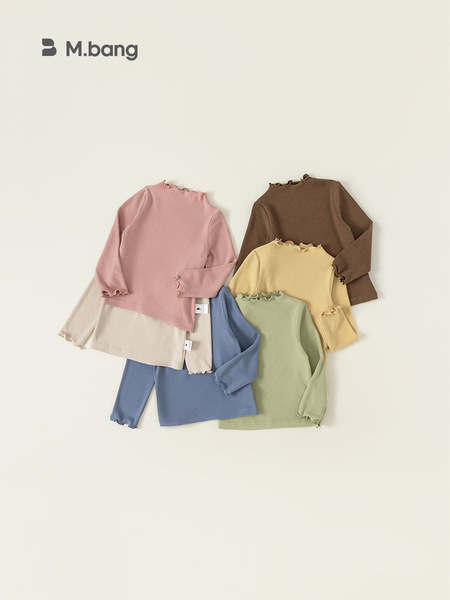 Children's base body-friendly solid color long-sleeve for boys