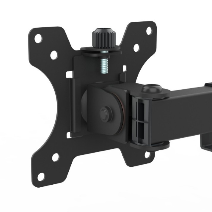 Soporte de pantalla LCD universal de doble pantalla 13 - 27 pulgadas elevación de computadora perforación de escritorio giratorio / base de clip de escritorio