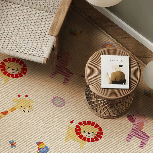 Baby Cartoon Double-Sided Crawling Mat with Thick Padding for Infants, Living Room Home Use Crawling Mat Foam Floor Mat