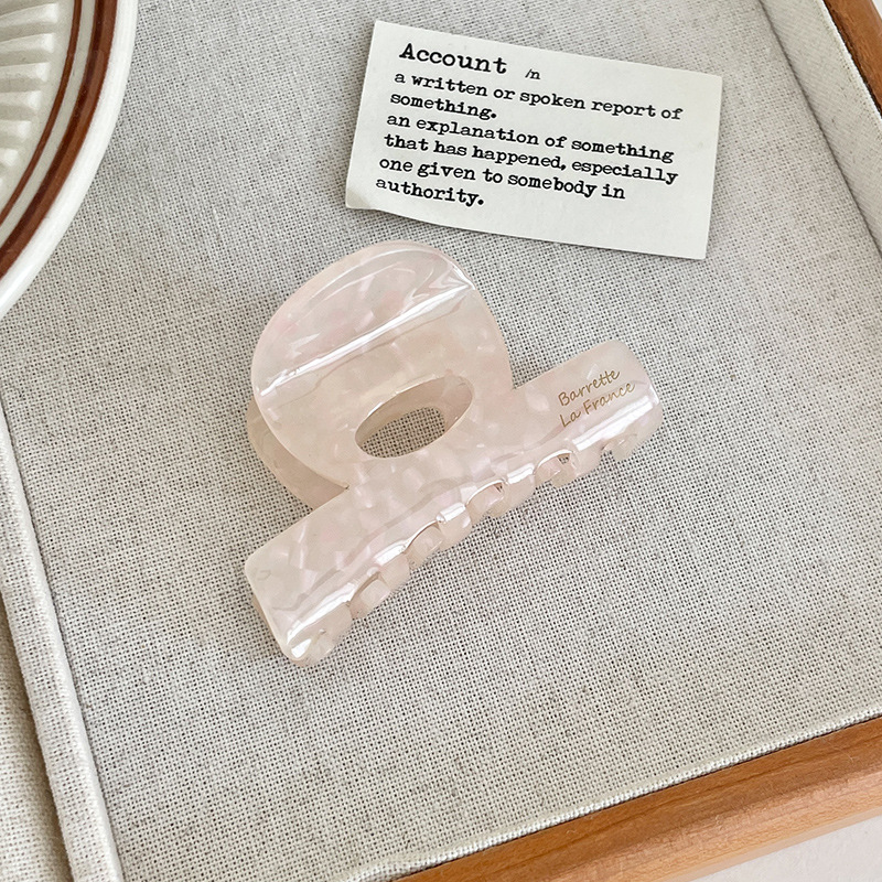 Gran clip de agarre de ácido acético retrógrado francés, clip de pescado, clip de cabello sofisticado, clip de cabello de alta calidad, pinza de cabello para el cabello.