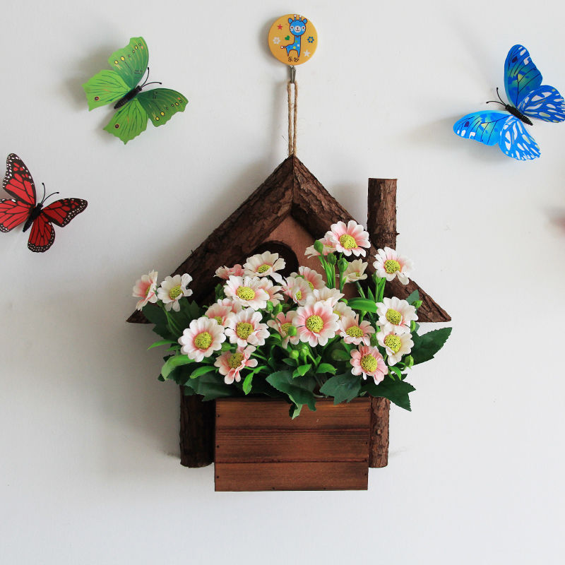 Heimdekoration, Wandblumentopf, künstliche Wandpflanzen, hängende kleine Ornamente_voghion.com