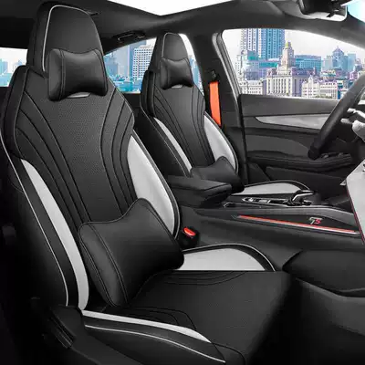 Modelə uyğun (Original) oturacaq örtükləri is also compatible with the 2025 Binyue - black-and-gray-luxury-edition-note-the-model-year-front-row-fully-covered-rear-row-partially-covered