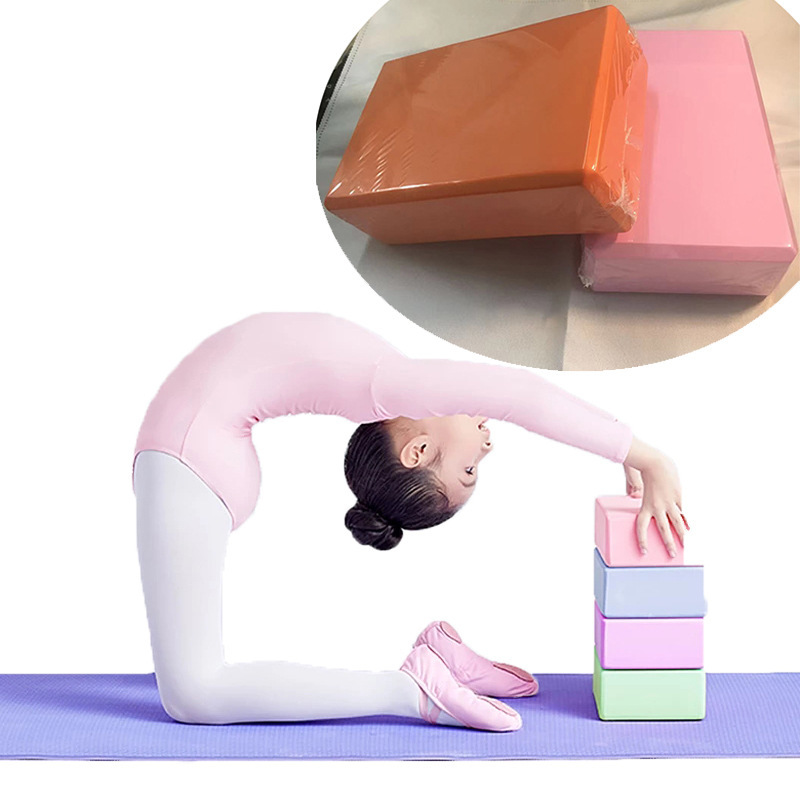 Factory direct EVA high density fitness auxiliary yoga brick adult children dance auxiliary yoga supplies