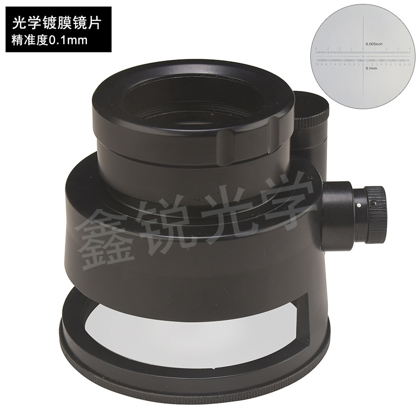 德国10倍台式可调带LED灯刻度放大镜/显微镜测量精度0.1珠宝鉴定
