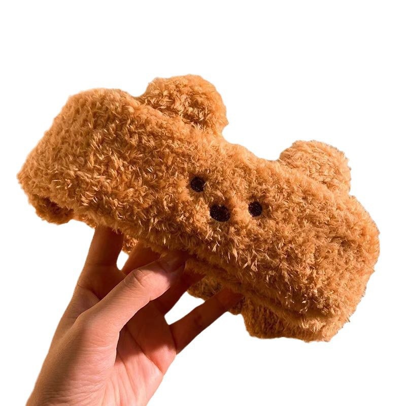 Caricatura verde rana correa de cabello mujer nuevo lindo gran ojo correa de cabello lavar la cara correa de cabello máscara de Navidad tocado