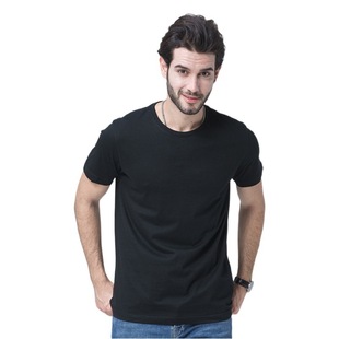 BYB0001 Men's and Women's Round Neck T-Shirt Loose Short Sleeve Solid Color Base Shirt Simple Sports Leisure Advertising Shirt Wholesale