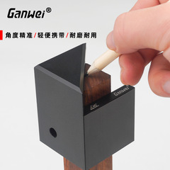 Bold Woodworking 45-Degree Angle Ruler Center Line Ruler Woodworking Circular Center Line Ruler Chestnut Wood Ruler