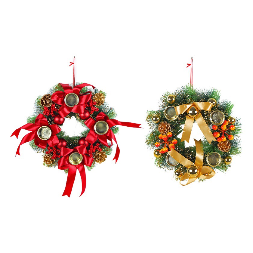 Hong Kong amor transfronterizo de Navidad candelabro guirnalda simulación Garland Navidad decoración ventana props mesa de comedor decoración de la boda