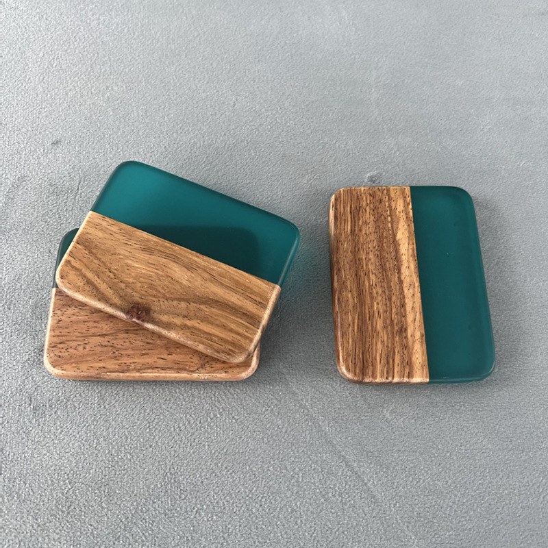 Suministro transfronterizo de resina creativa montaña de pino taza de té estera anti-escaldado estera de aislamiento fragante bandeja de té Kung Fu mesa de té montaña