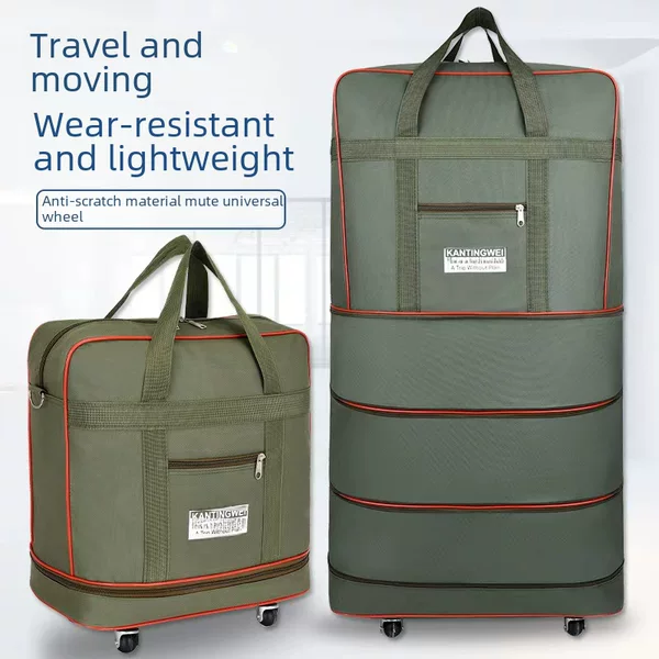 Waterproof Oxford Cloth Suitcase, Large Capacity Travel Bag, 158 Aviation Checked Bag, Overseas Moving Luggage Bag