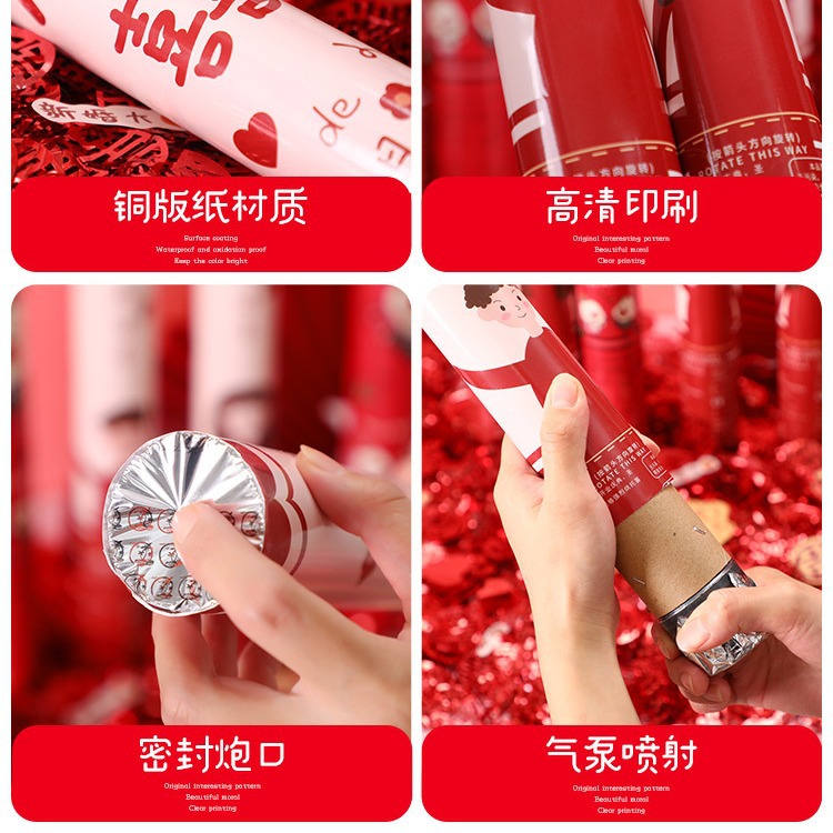 Suministros DE BODA lindo tubo de pulverización boda especial regalo festivo pistola fuegos artificiales cinta boda PISTOLA DE PULVERIZACIÓN de mano barril