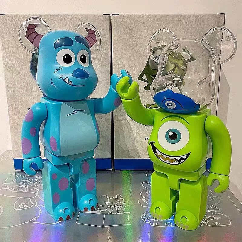 Bearbrick Violent Bear 1000%Plating Tide Playing Bear Hand -Office Toys Home Locker Ladder Van Gogh Qianqiu