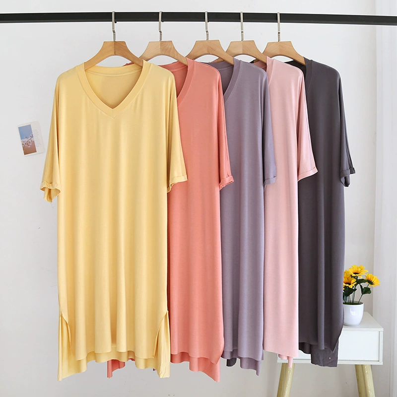 Summer thin long colored knitted pijama, custom-made